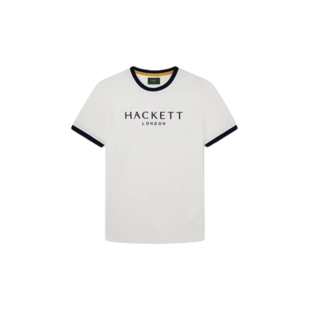 Hackett Heren Katoenen T-Shirt White Heren
