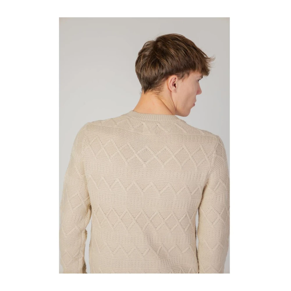 Only & Sons Beige Acryl Katoen Trui Beige Heren