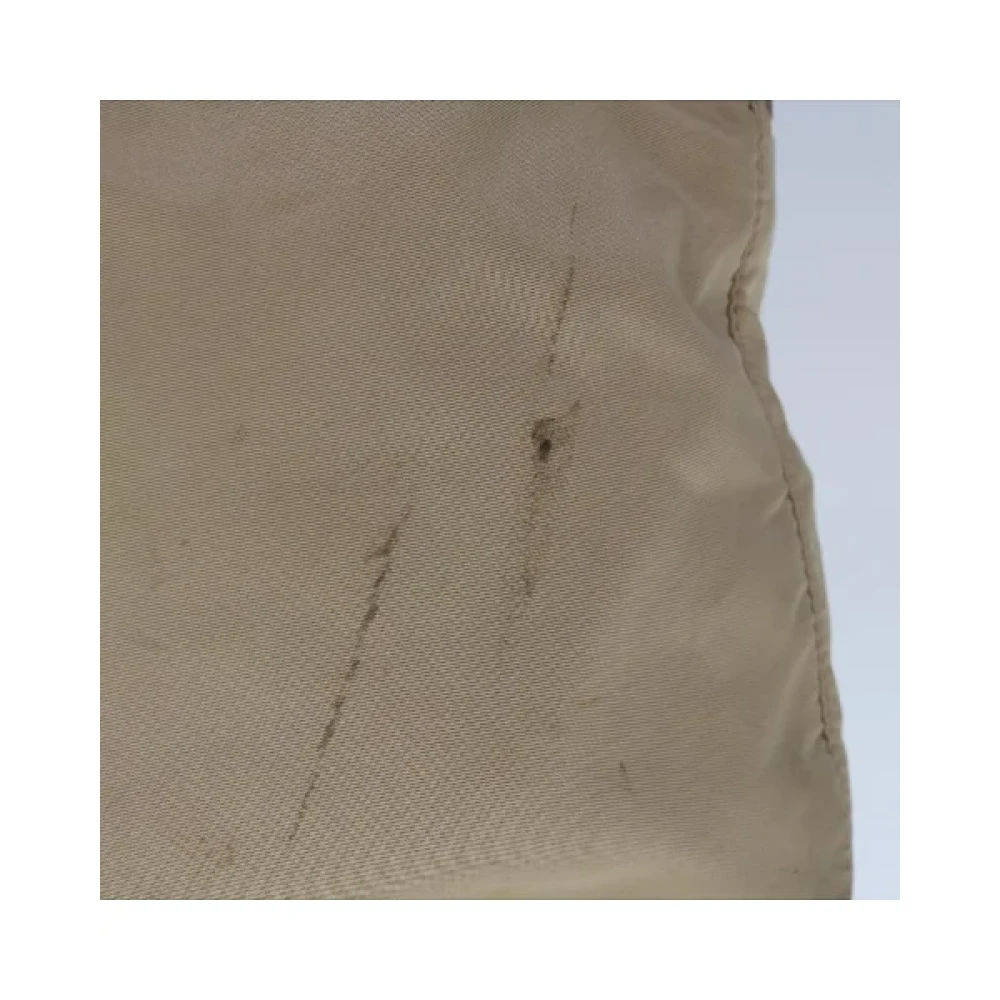 Prada Vintage Pre-owned Nylon prada-bags Beige Dames