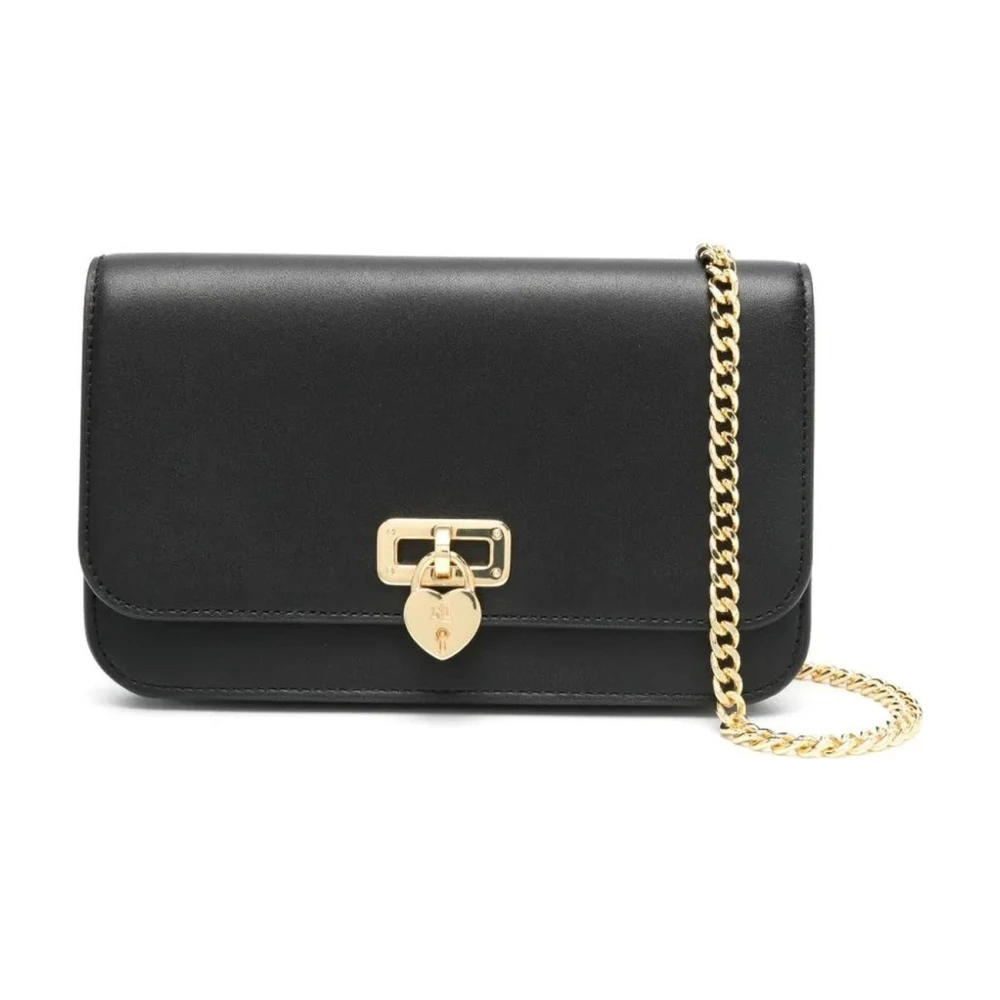 Ralph Lauren Women's Black Wallet On A Chain Large