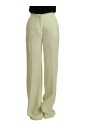 yellow-cotton-high-waist-straight-long-pants