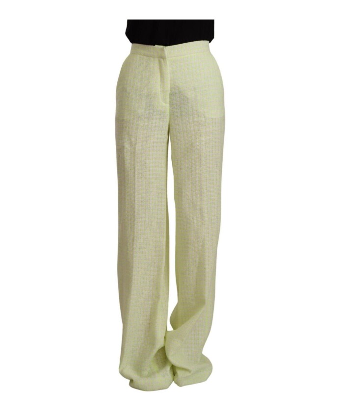 yellow-cotton-high-waist-straight-long-pants