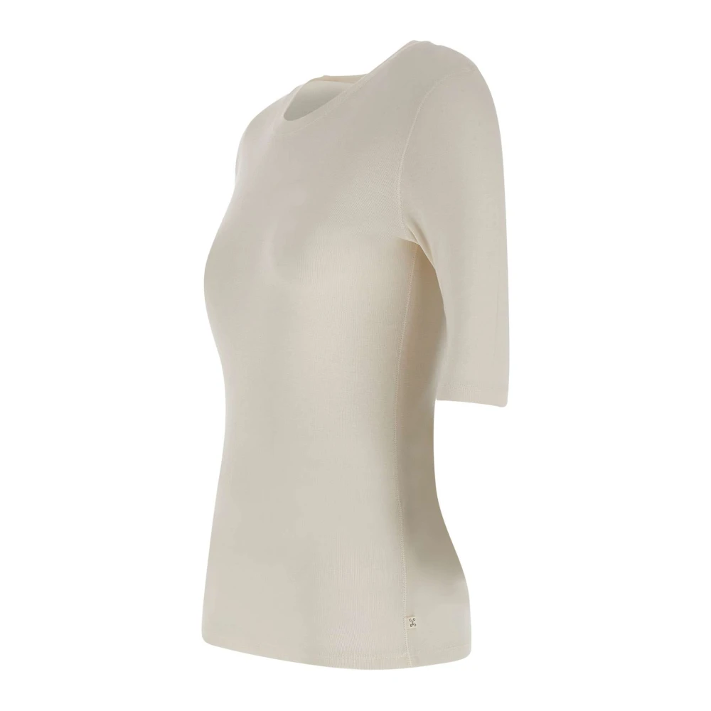 closed Melkwitte Wol Modal T-shirt White Dames