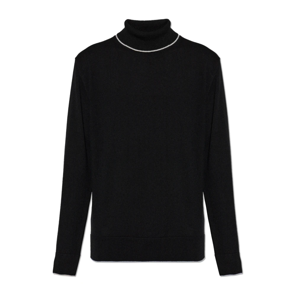 Eleventy Mannelijk Zwart Truien & Vesten Heren, 2XL, Kasjmier, Cashmere Turtleneck