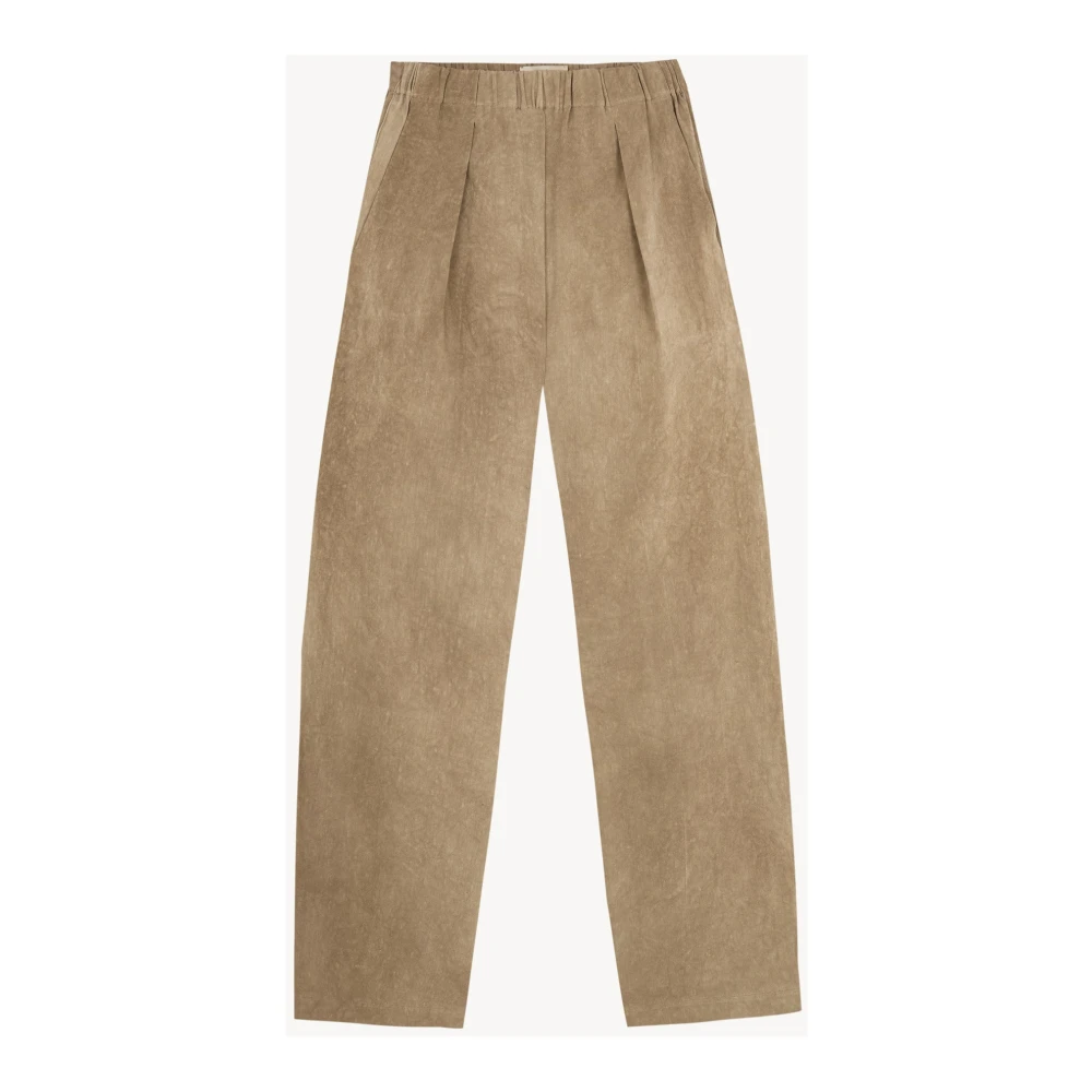 Cortana Women's Brown Tapered Trousers, 2XS, Cassian Trousers