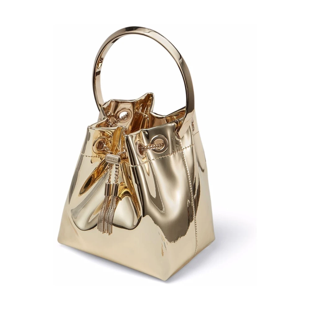 Jimmy Choo Gouden Bon Bucket Tas Yellow Dames