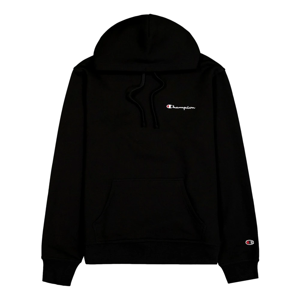 Champion Zwarte hoodie met geborduurd logo Black Heren