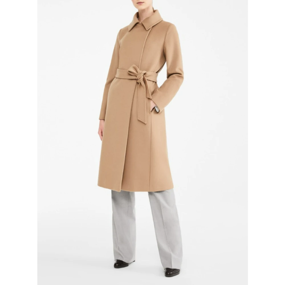 Max Mara Kameel Jassen Bcollag Brown Dames