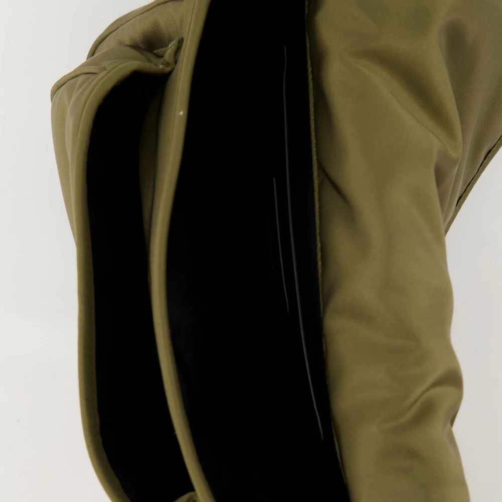 Saint Laurent Niki Nylon Messenger Bag Green Heren