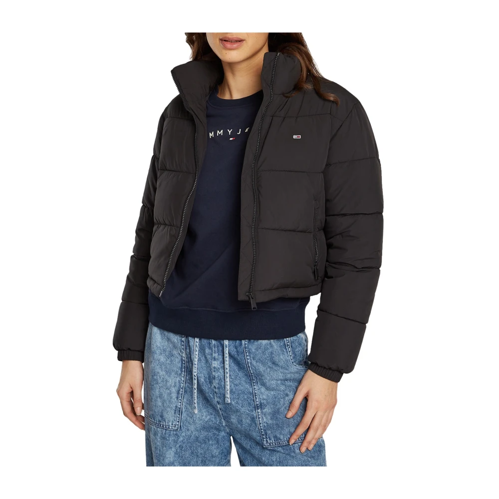 Tommy Jeans Zwarte Pufferjas Essential Black Dames