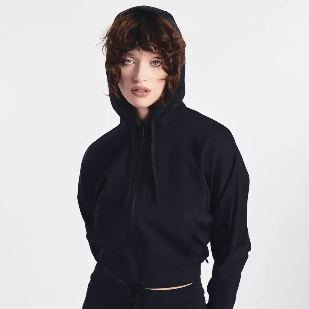 Premiata Hoodie met rits Black Dames
