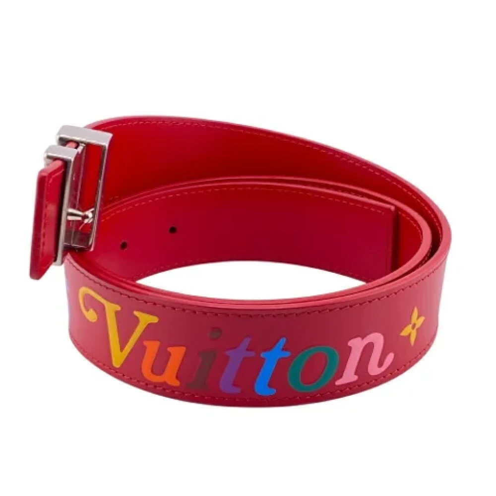 Louis Vuitton Vintage Pre-owned Leather belts Red Unisex