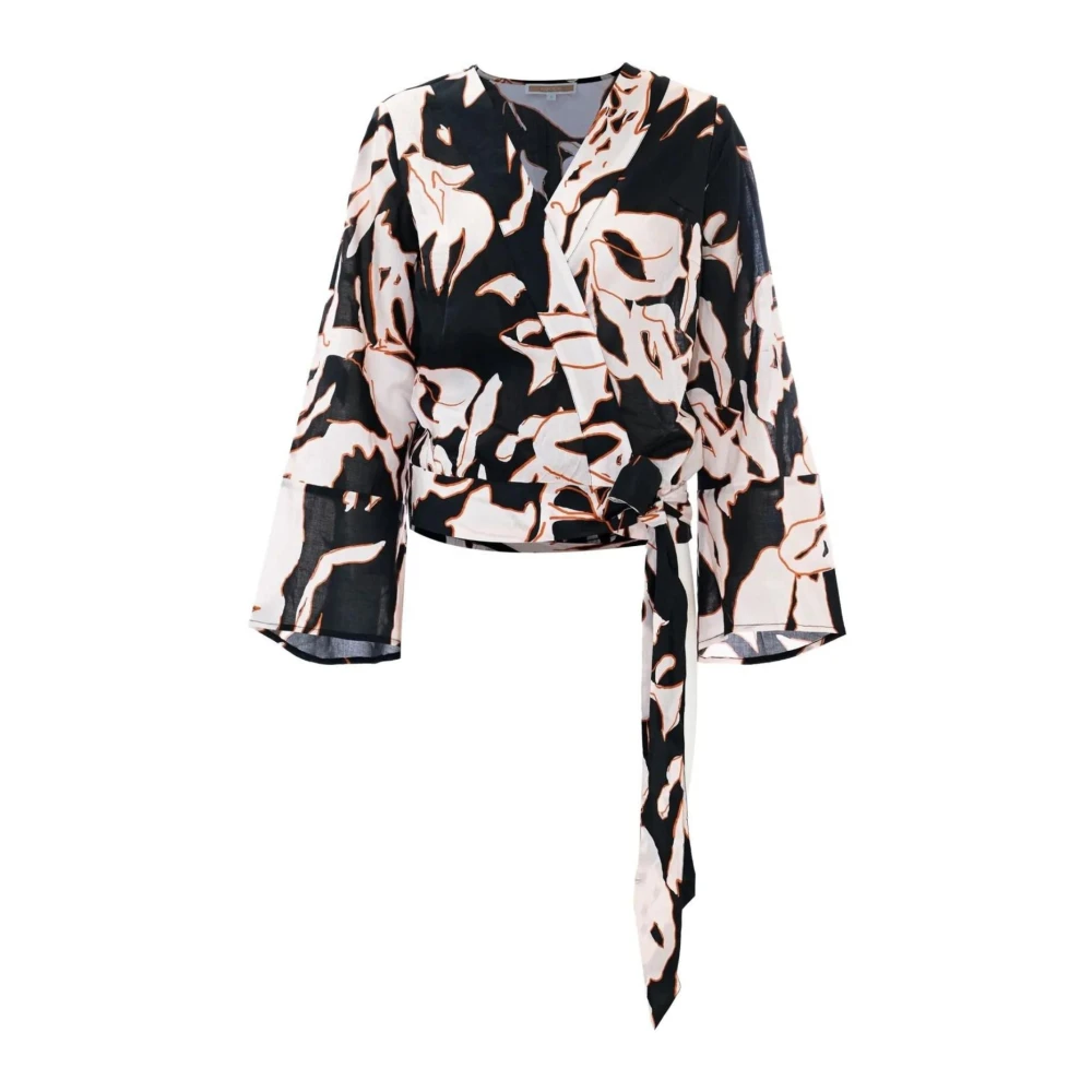 Kocca Women's Multicolor Blouses & Shirts, Female,, Kimono Sleeve Cotton Blouse Medium