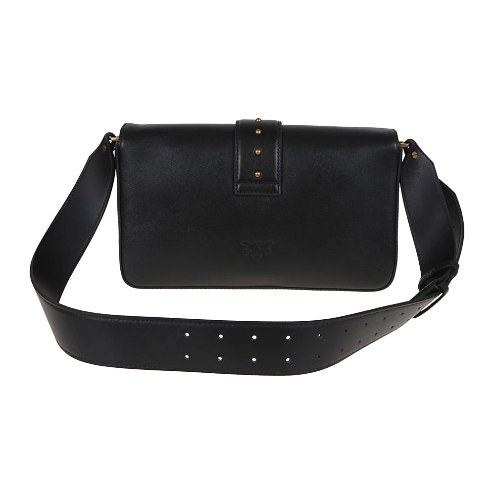 pinko Zwarte Crossbody Tas Elegant Ontwerp Black Dames