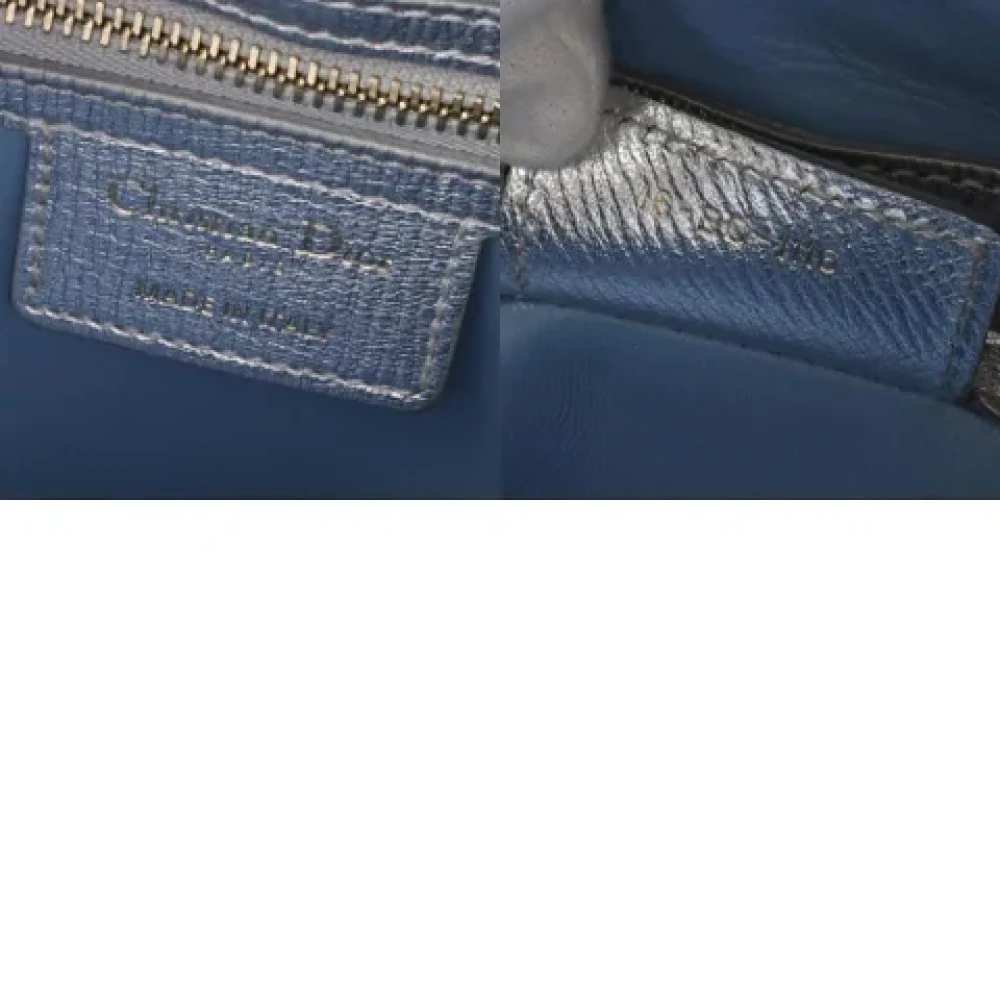 Dior Vintage Pre-owned Leather dior-bags Gray Dames