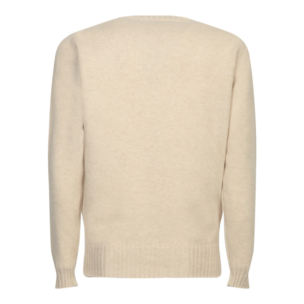 Dell'oglio Witte Gebreide Kleding voor Mannen Aw24 White Heren
