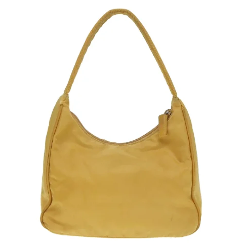 Prada Vintage Pre-owned Fabric prada-bags Yellow Dames