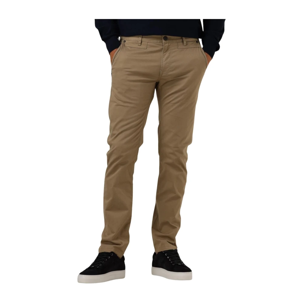 PME Legend Bruine Chino Stretch Twill Broek Beige Heren