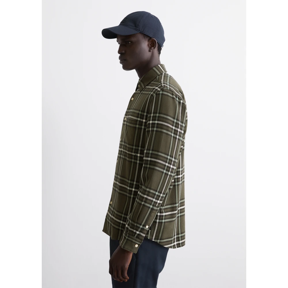 Marc O'Polo Gewoon overhemd Green Heren