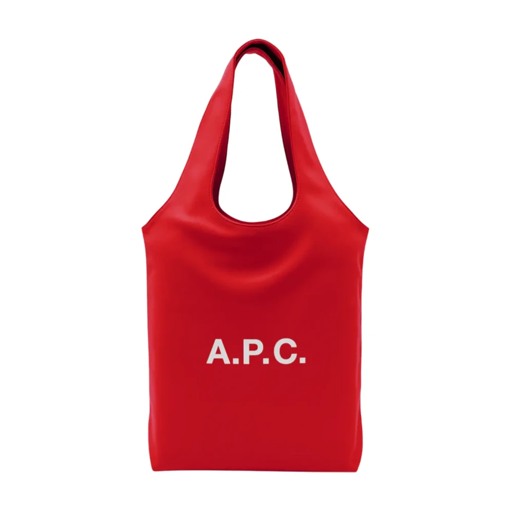 A.p.c. Unisex Red Ninon Small Tote Bag - Shopping Bags - One Size - Bags