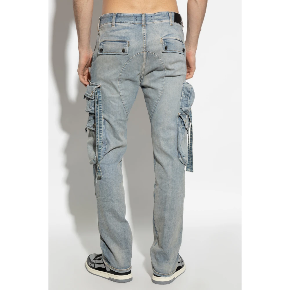 Amiri Pocket Jeans Blue Heren