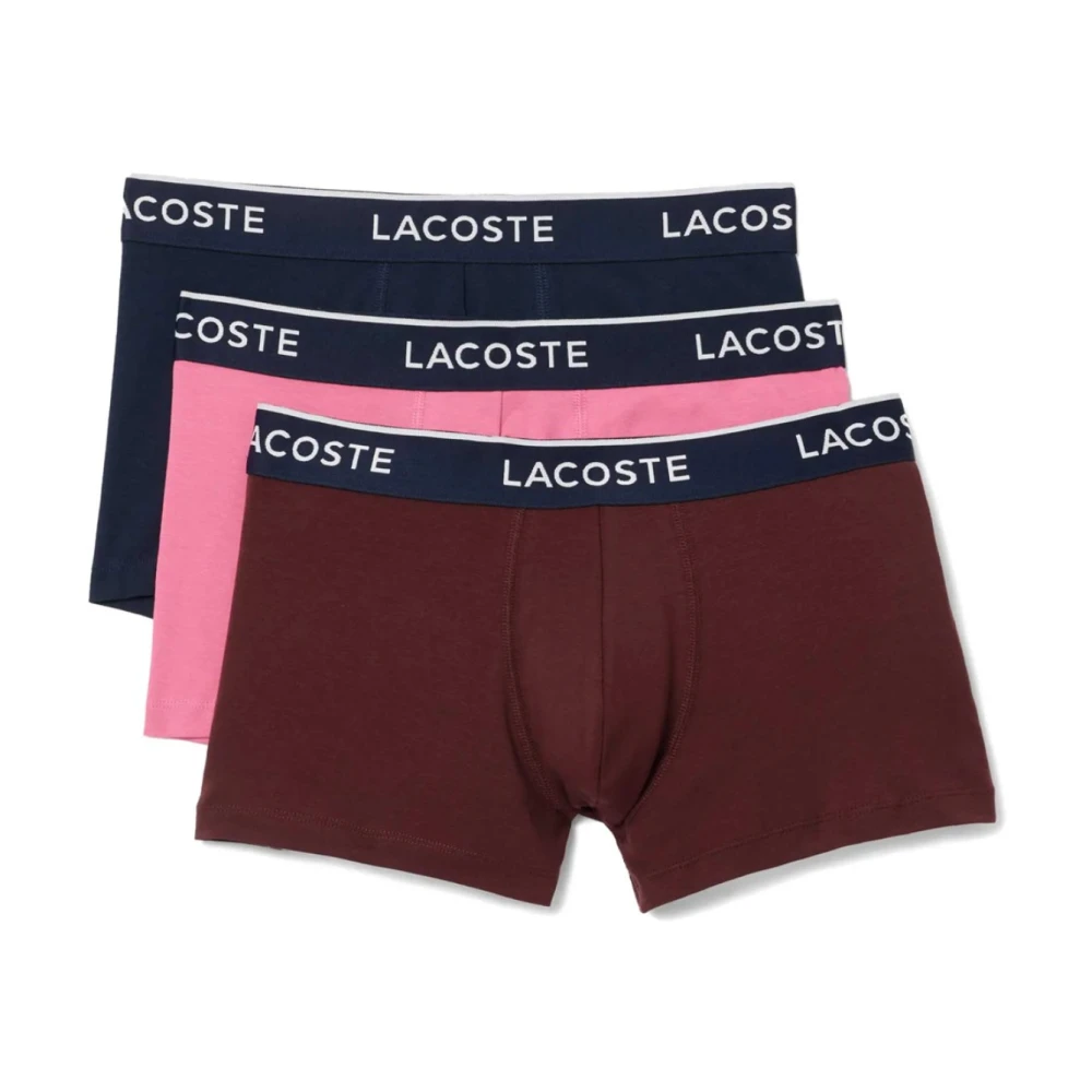 Lacoste Multicolor Katoenen Stretch Boxershorts Multicolor Heren