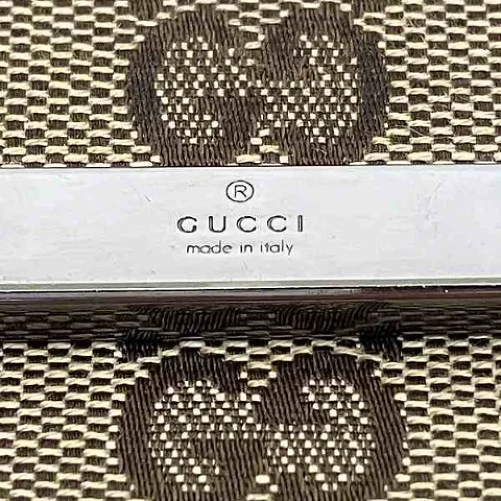 Gucci Vintage Pre-owned Canvas wallets Beige Dames