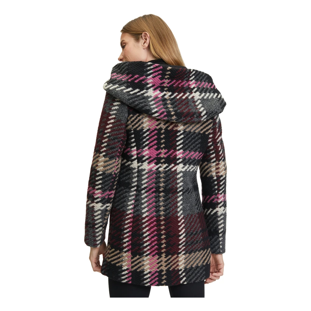 Amber & June Kapmantel in multicolor ruit Multicolor Dames
