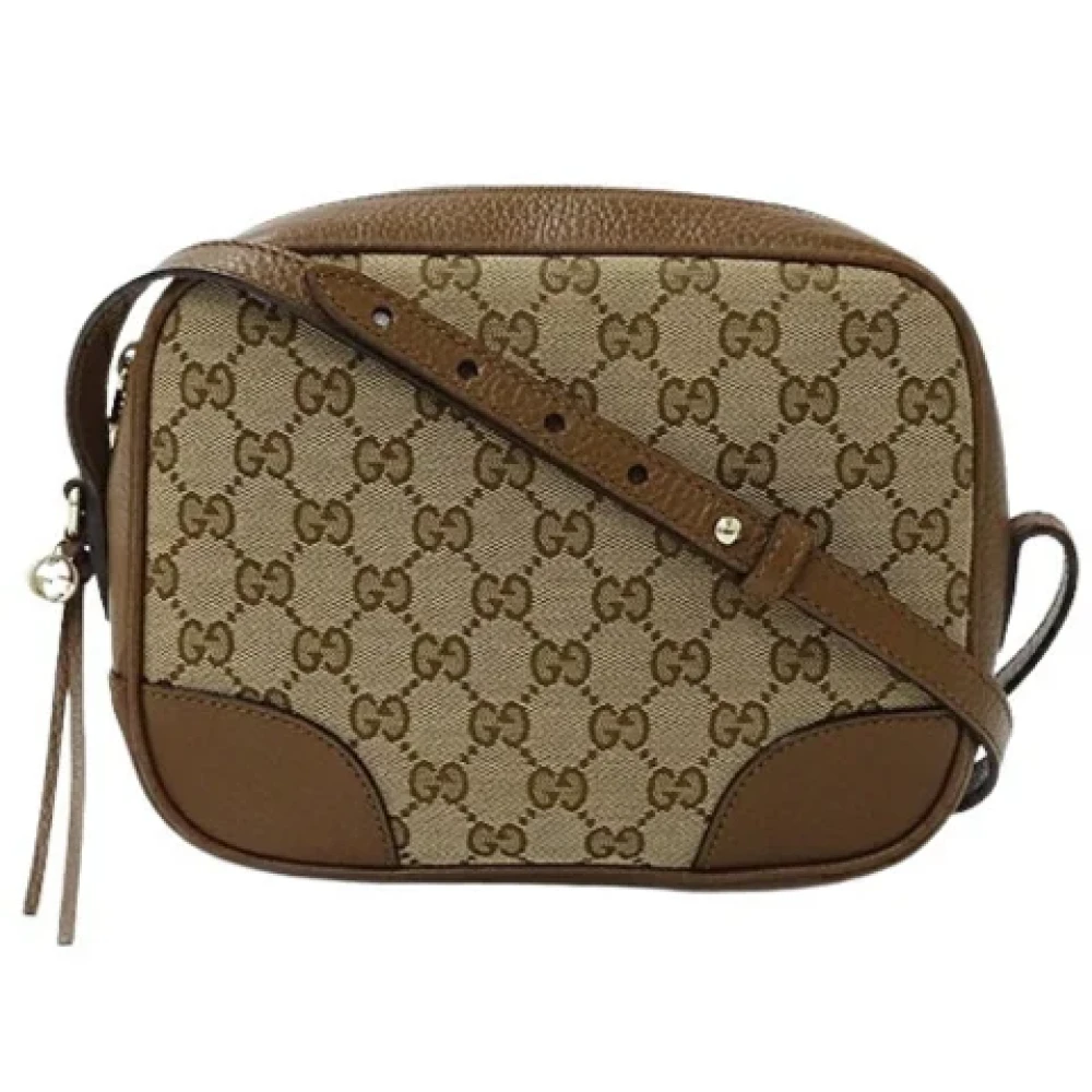 Gucci Vintage Pre-owned Canvas gucci-bags Brown Dames