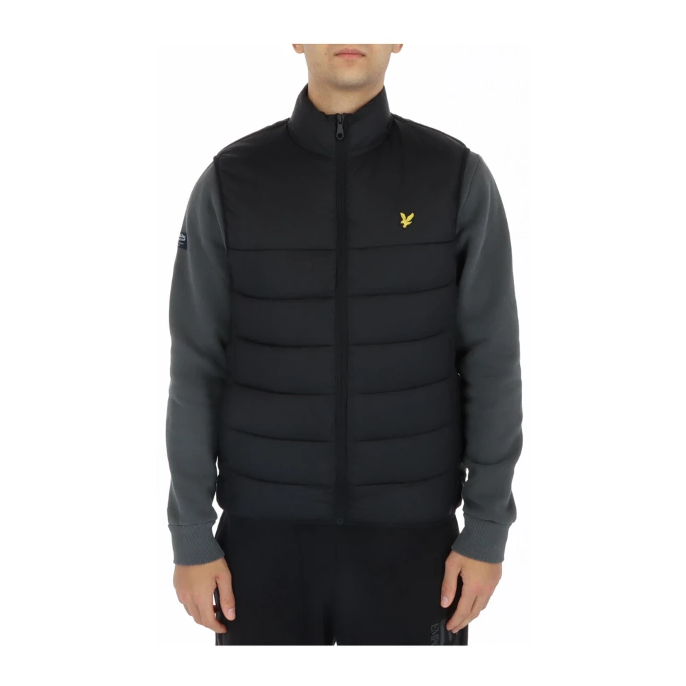 Lyle And Scott Men's Black Wadded Sleeveless Gilet in Size XL, Sports Direct - Image 3