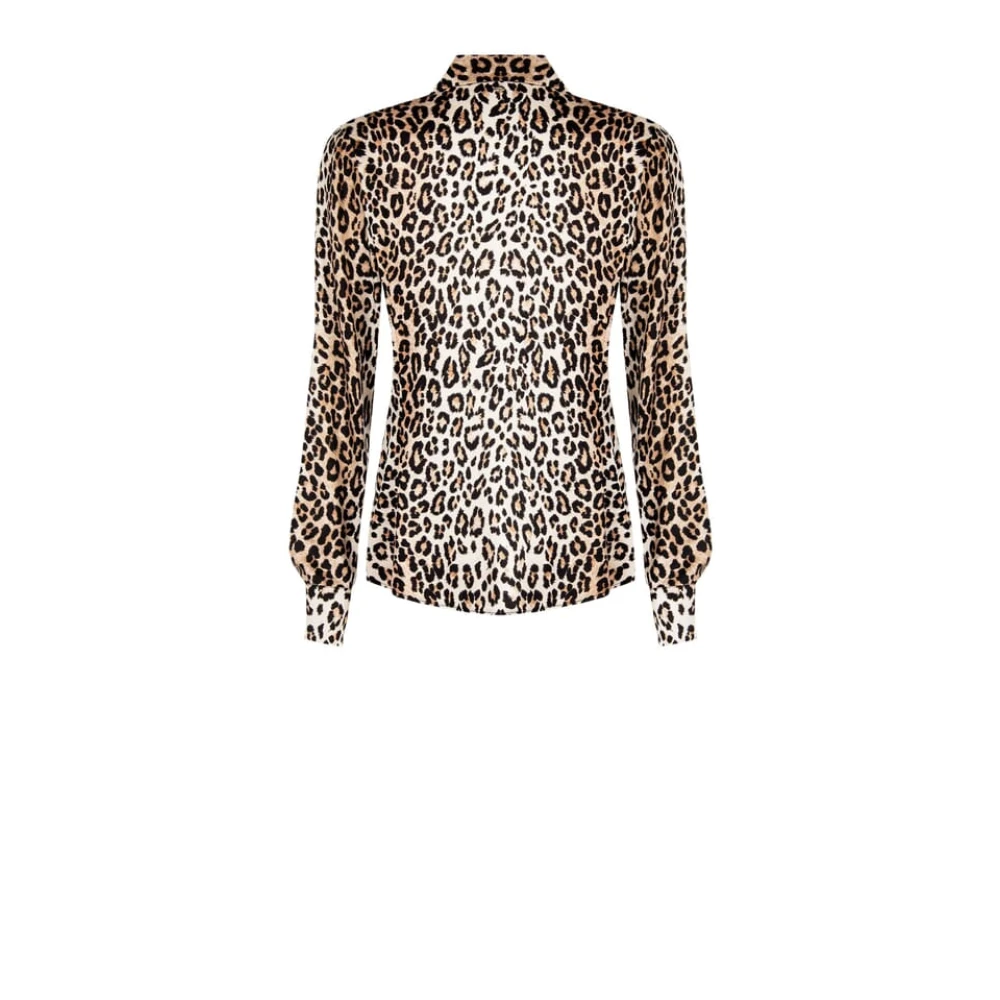 RINASCIMENTO Soepelvallende Viscose Blouse Beige Dames