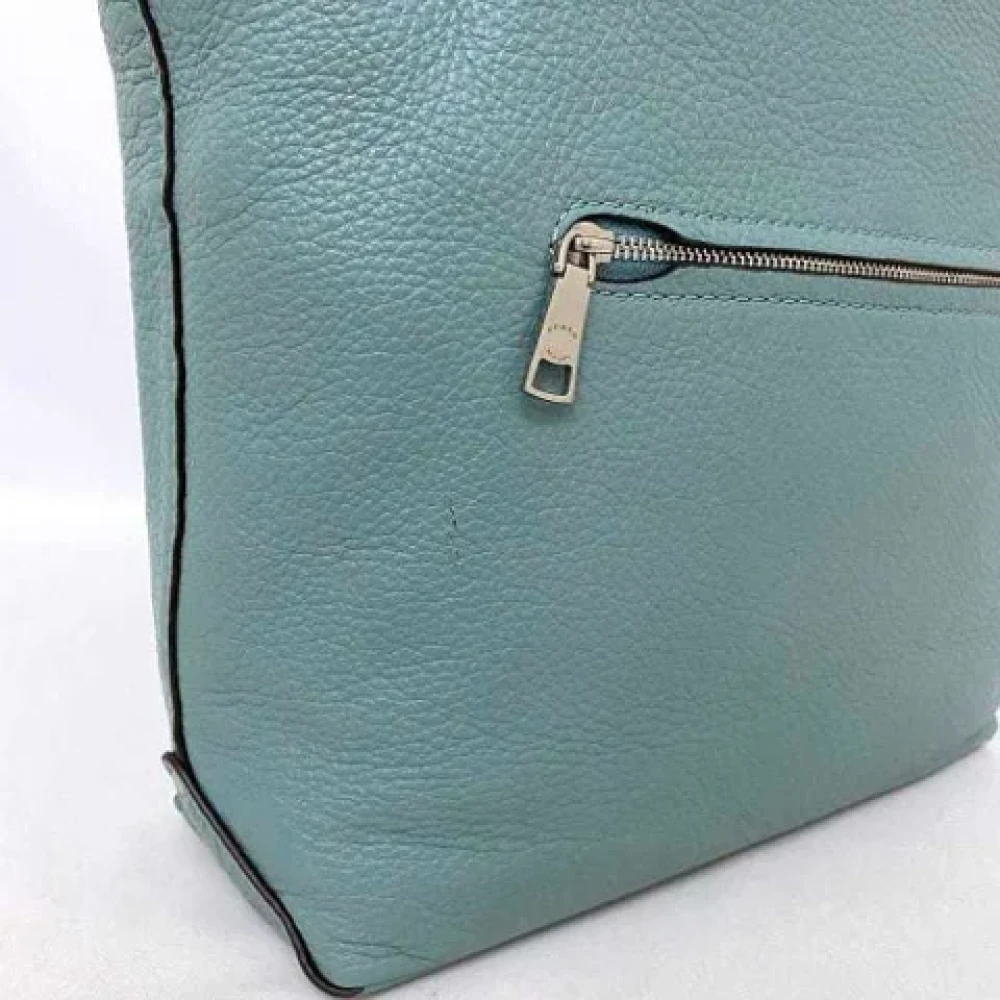 Coach Pre-owned Leather shoulder-bags Green Dames