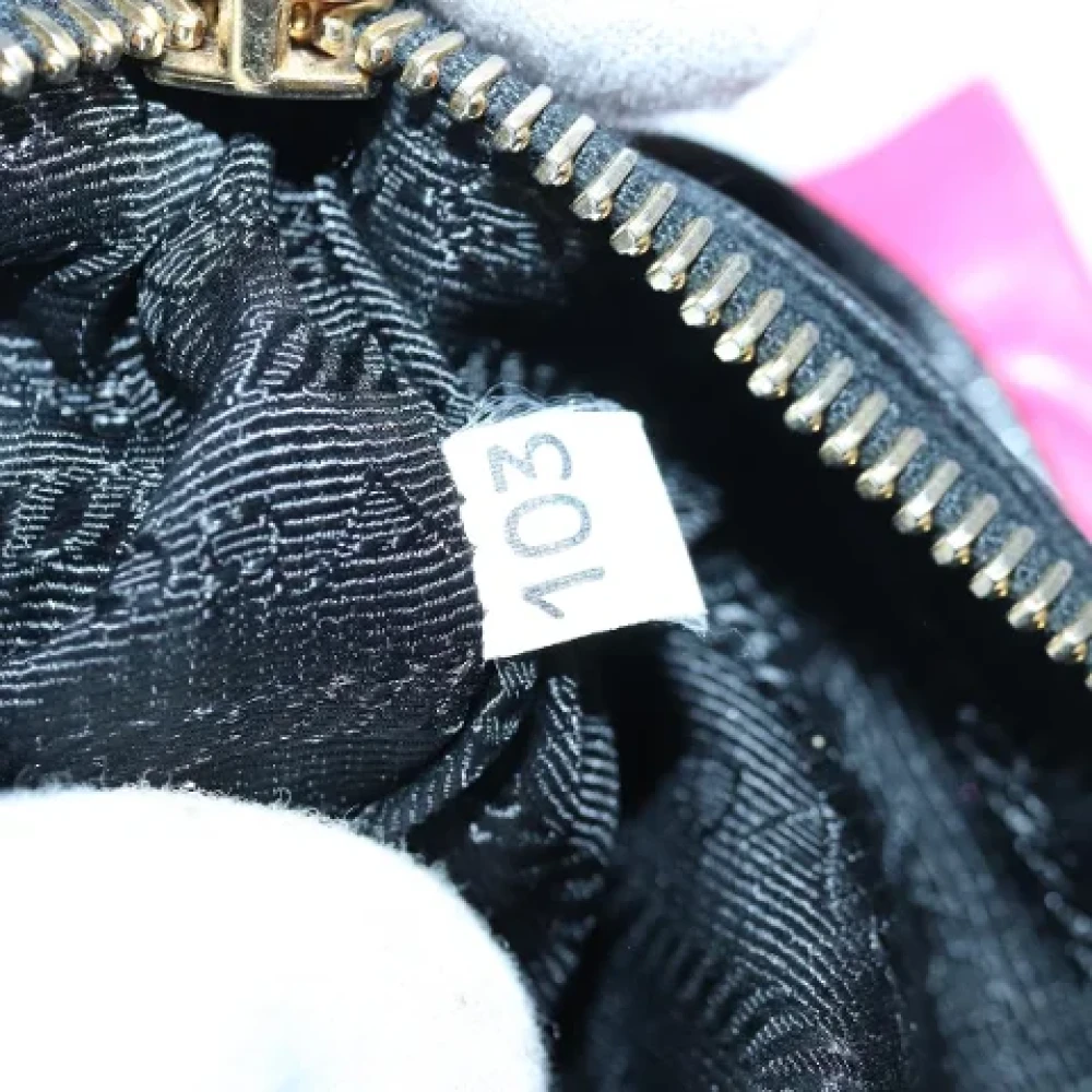 Prada Vintage Pre-owned Leather pouches Black Dames