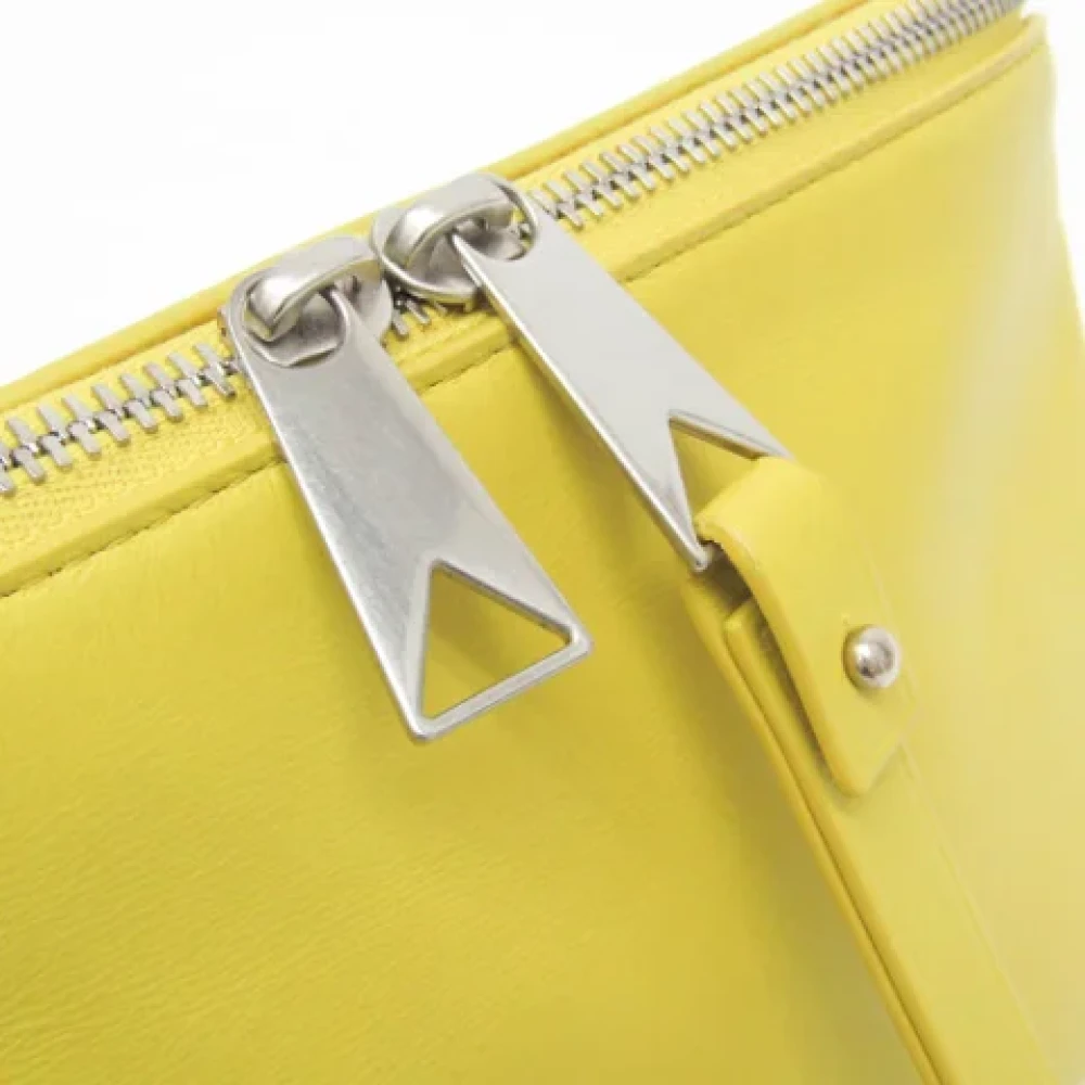 Bottega Veneta Vintage Pre-owned Leather clutches Yellow Dames