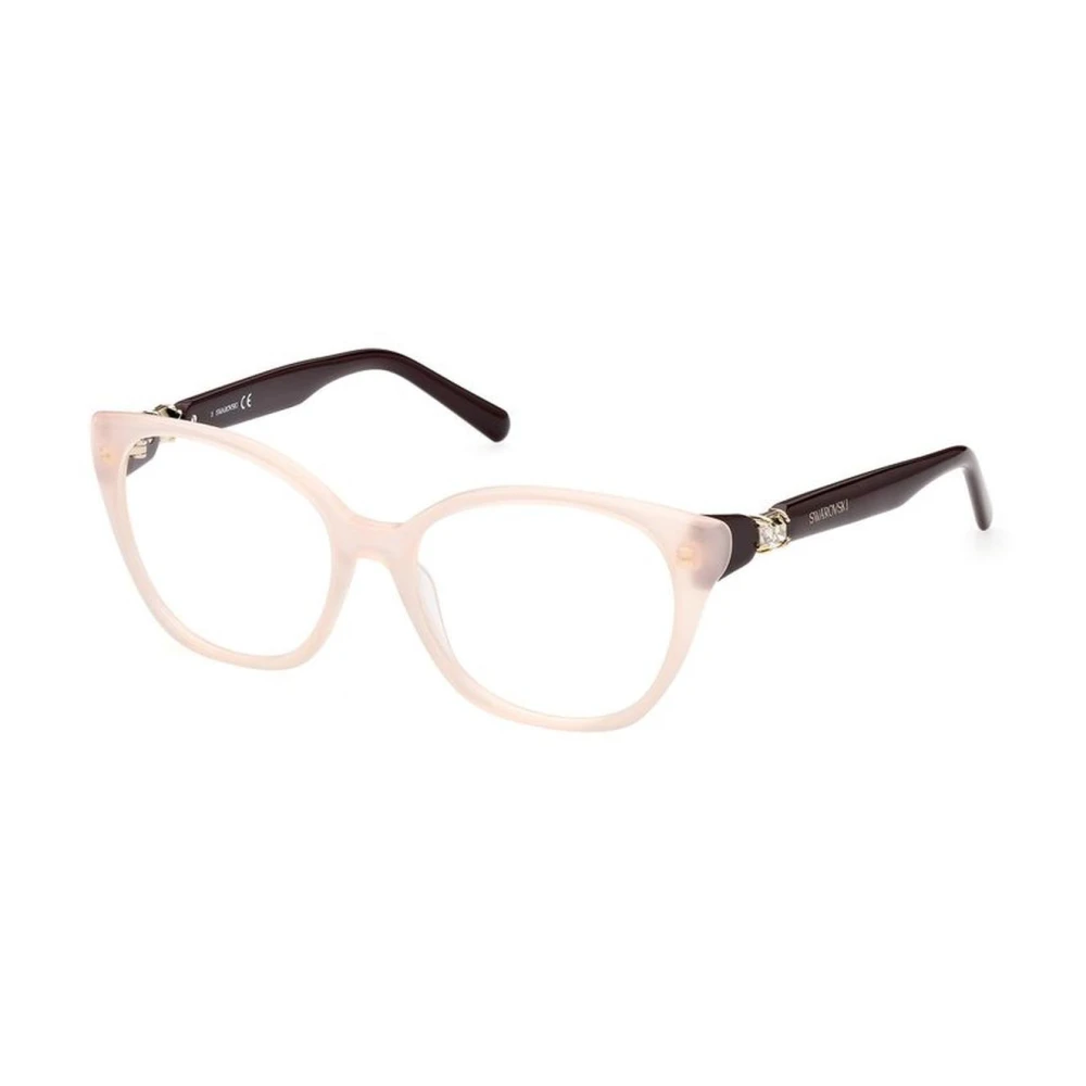 Swarovski Multicolor Plastic Frame Bril Pink Dames