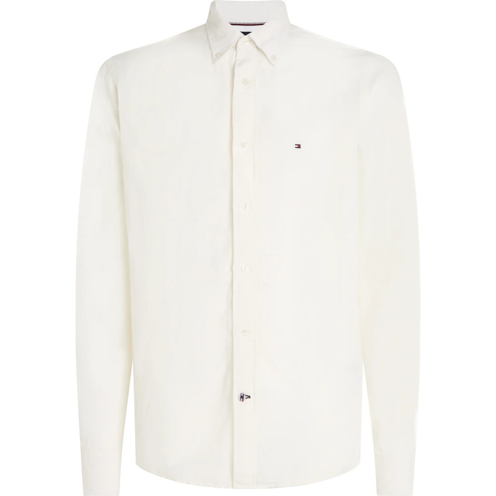 Tommy Hilfiger Men's White Casual Linen Shirt 3XL