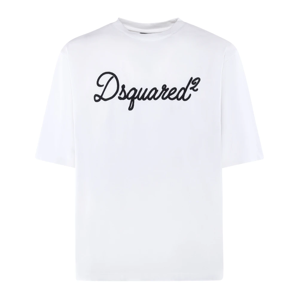 Dsquared2 Men's White Logo T-Shirt - T-Shirts - Xl - Tops