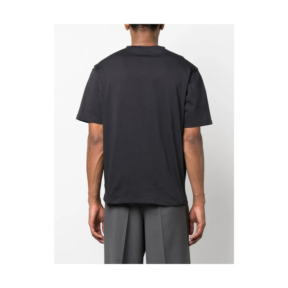 Studio Nicholson Midnight Blue Katoen Crew Neck T-shirt Blue Heren