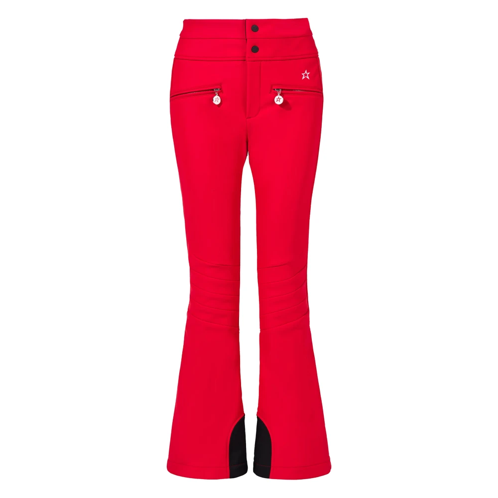 Perfect Moment Röda High Waist Flare Byxor Red, Dam