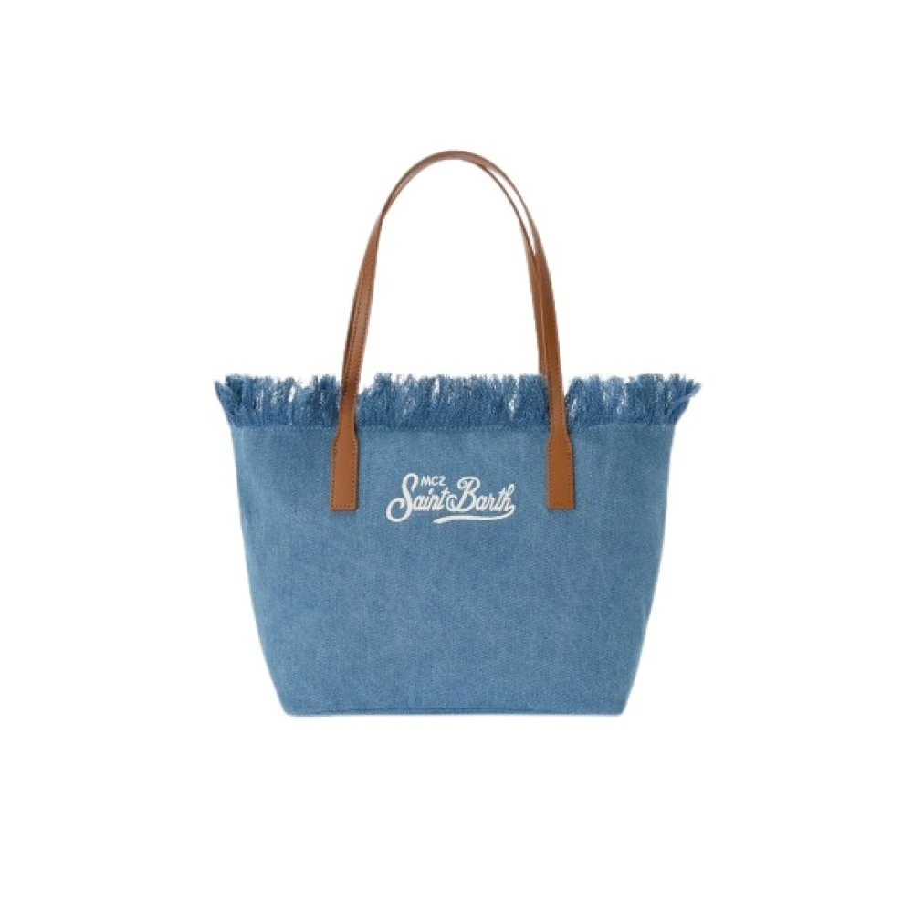 Saint Barth City Bag - Female - Shopping Bags - Blue - One Size - Bags