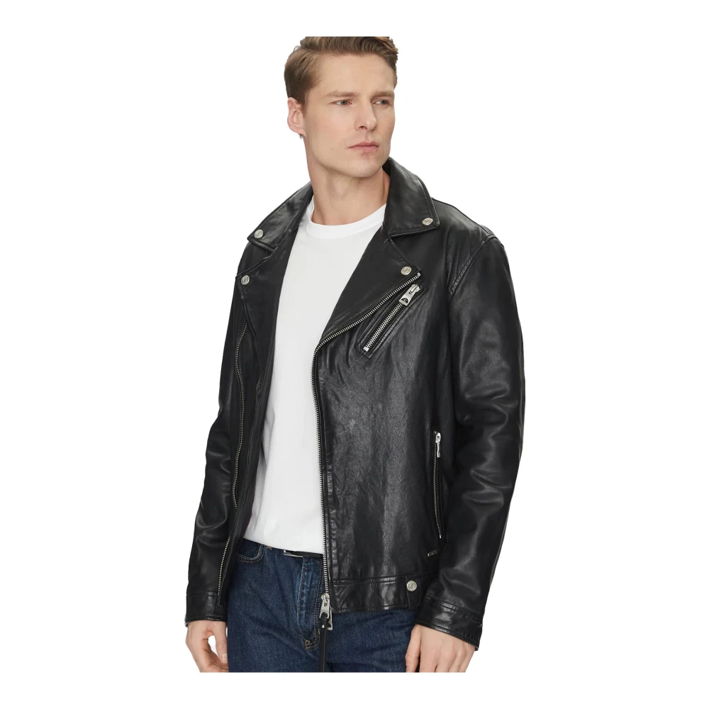 Jackets > Leather Jackets - - Guess - Modalova