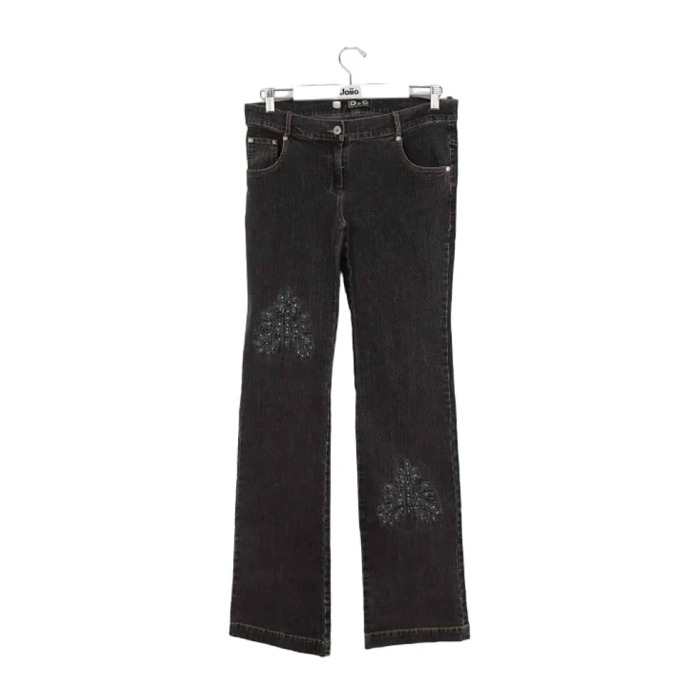 Dolce & Gabbana Pre-owned Cotton jeans Black Dames