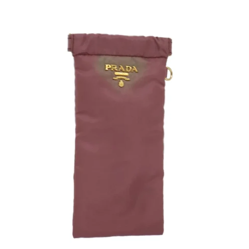 Prada Vintage Pre-owned Nylon pouches Pink Dames
