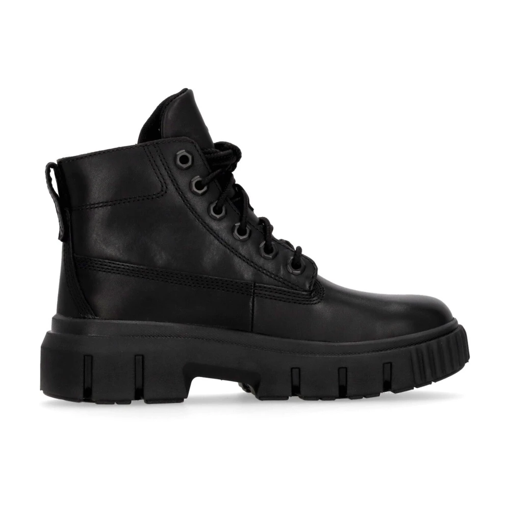 Timberland Grijze Veters Waterdichte Hoge Laars Black Dames