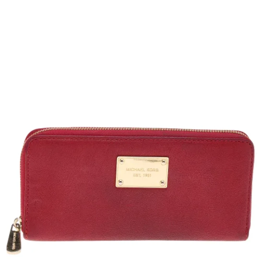Michael Kors Pre-owned Leather wallets Red Dames