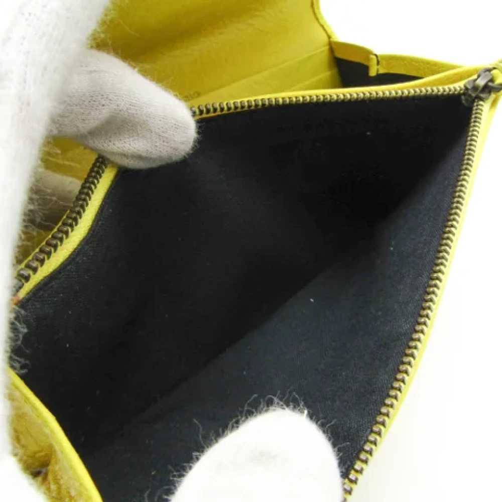 Balenciaga Vintage Pre-owned Leather wallets Yellow Dames