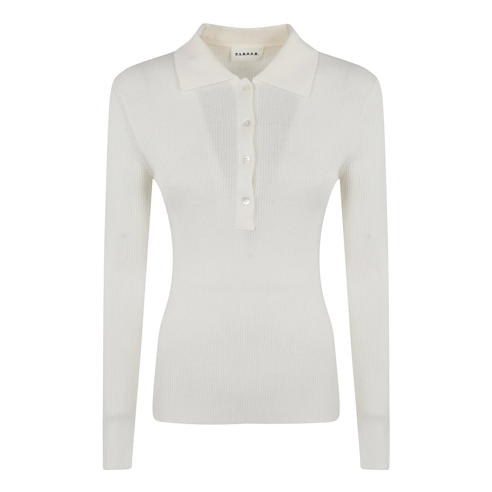 P.a.r.o.s.h. Crème Wol Trui Aw24 Beige Dames