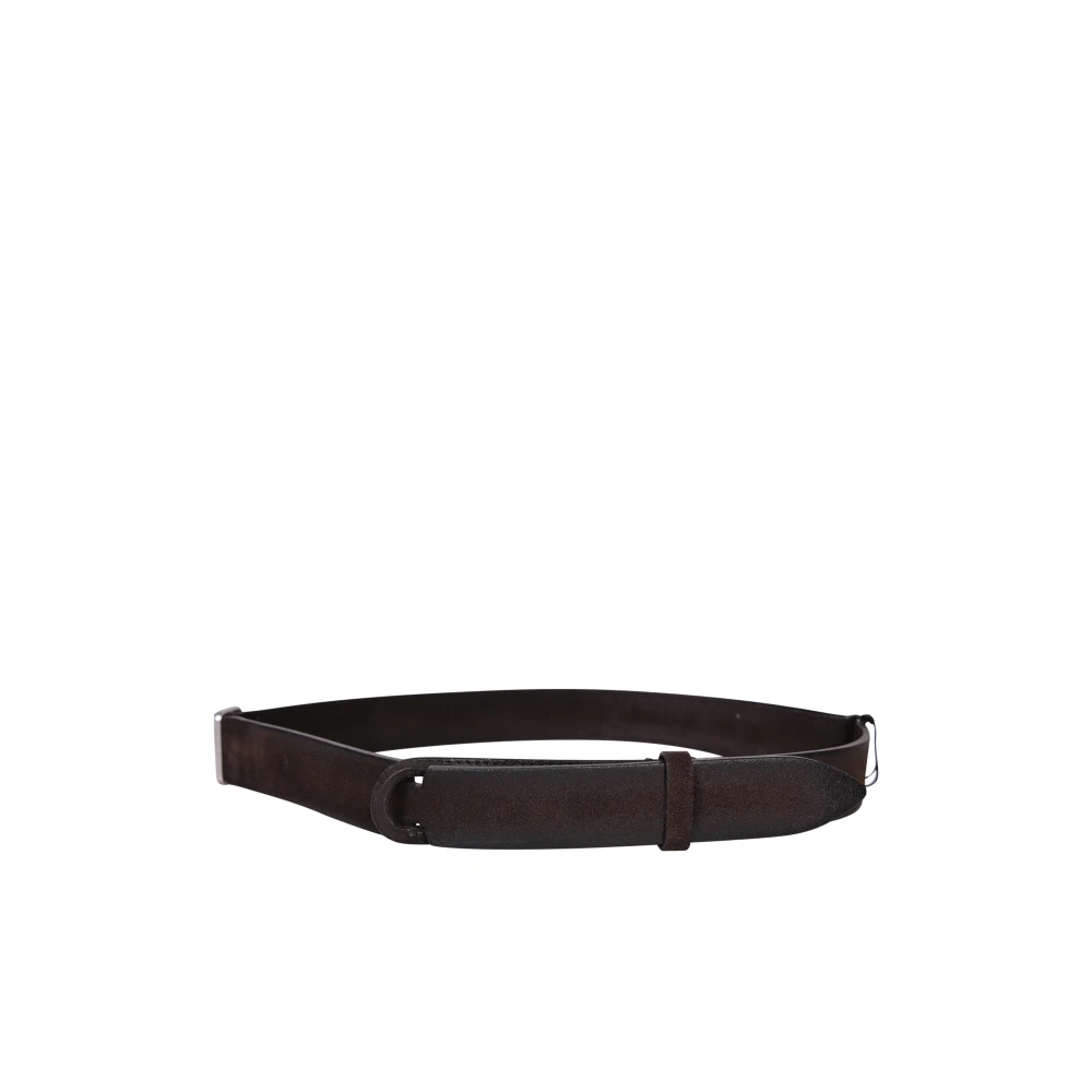 Orciani Men's Brown Belts, One Size, Suede Leather Belt