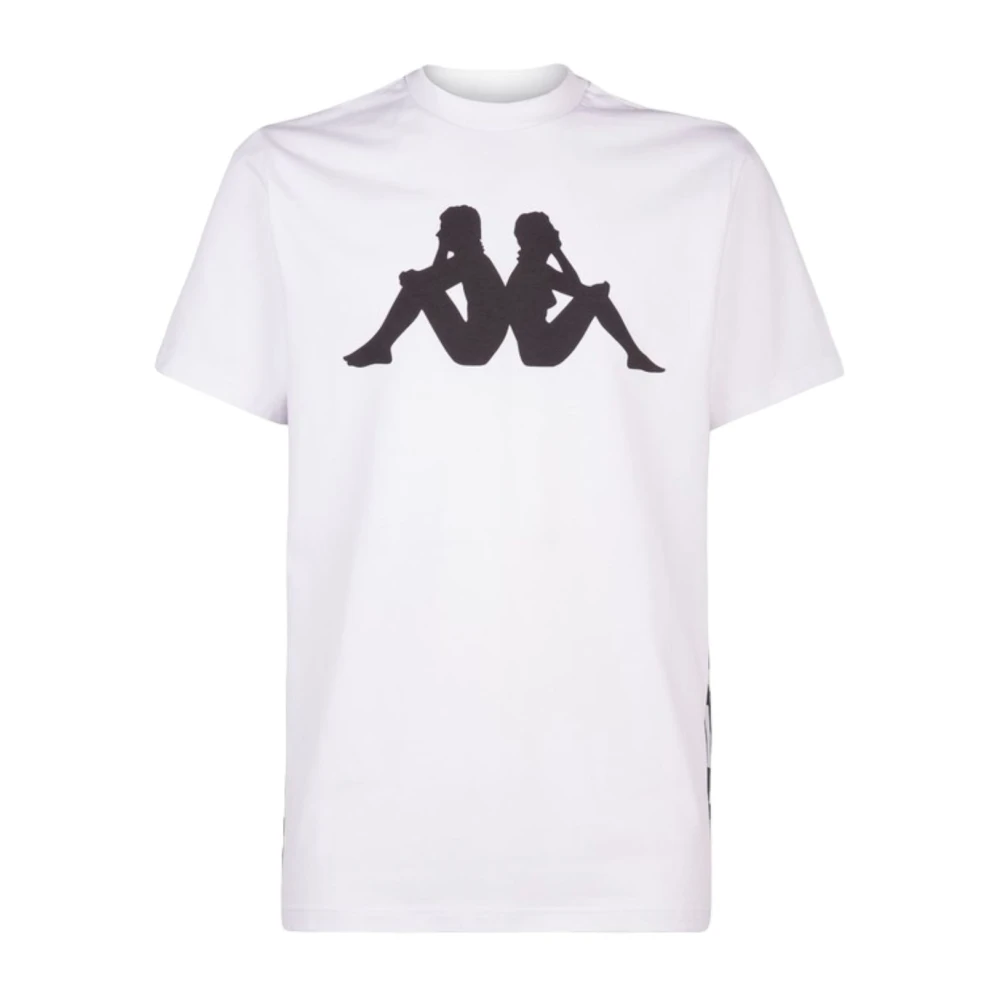 Kappa Korte Mouw T-shirt White Heren