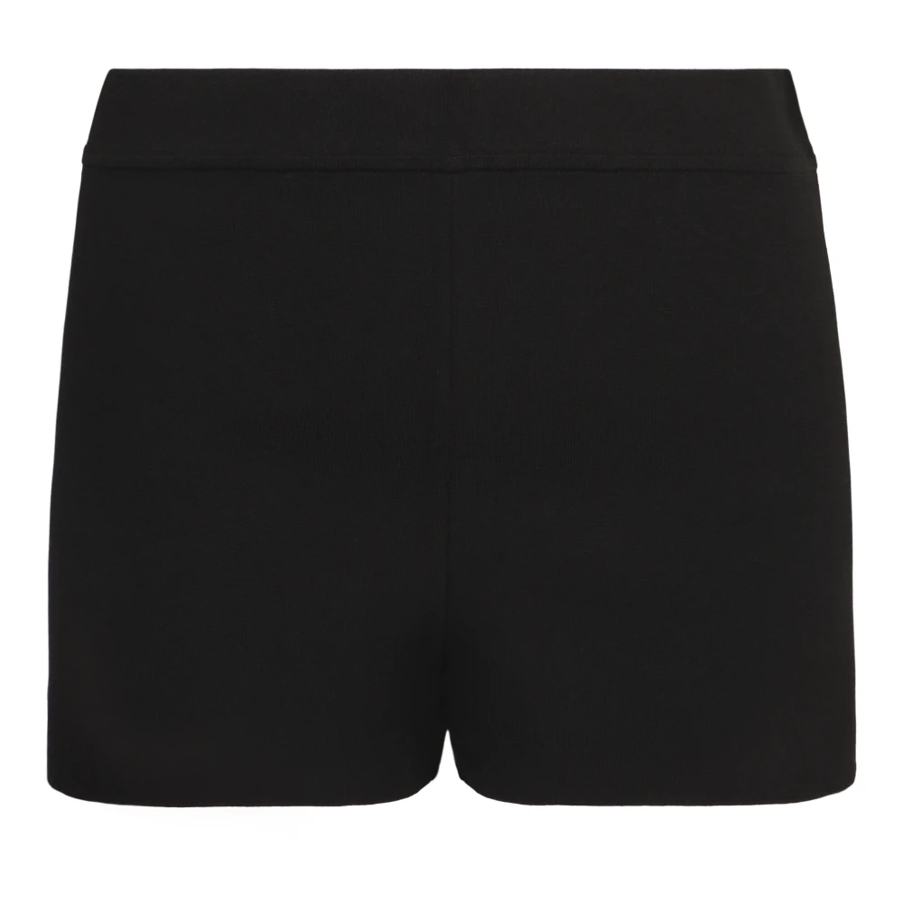 P.a.r.o.s.h. Gebreide Elastische Taille Shorts Black Dames